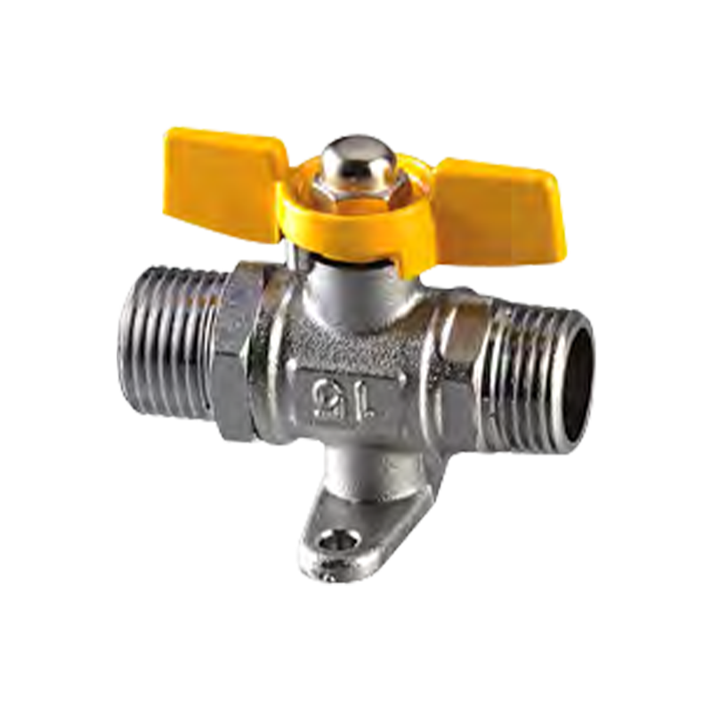 Podwójny zewnętrzny zawór kulowy z podstawą Podwójny zewnętrzny zawór kulowy z podstawą